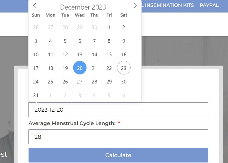 Ovulation Calculator